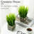 7.87 " H Faux Onion Grass in Glass Vase