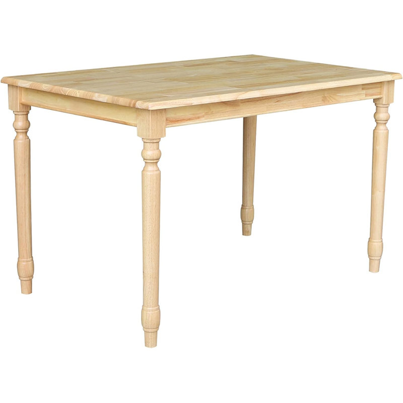 Solid Wood Dining Table, Durable And Easy To Assemble, Perfect For Home Use
