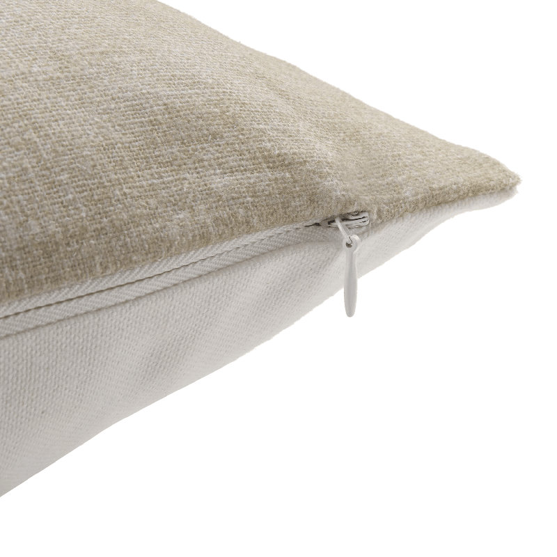 Cotton Square Throw Cushion, Green Abstract
