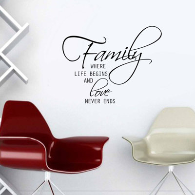Text & Numbers Wall Decal