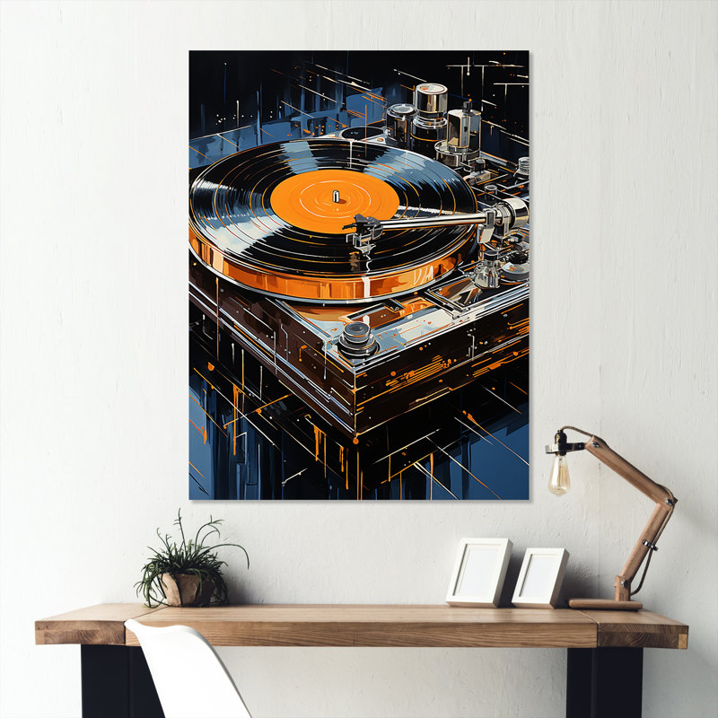 Jaune et noir, platines tournantes Brilliance, H 20 po x l 12 po x P 1 po