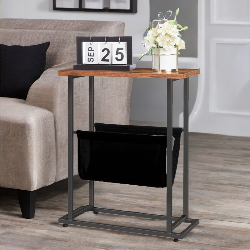 Articombe Side Table With Sling, Small Side Table, Sofa Table, Narrow Bedside Table, End Table, Narrow Table