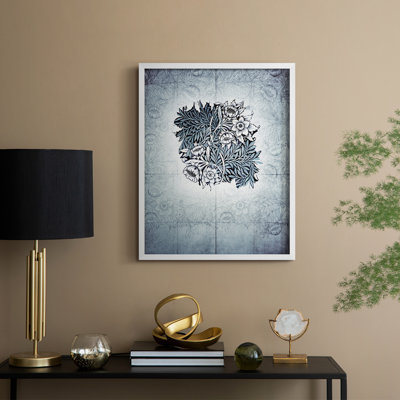 Reproduction abstraite vintage encadrée CLVI - bois massif