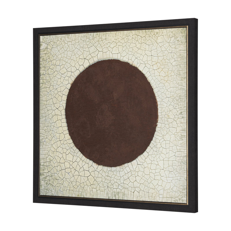 Red Sun by M a Hand Embelished Textured Canvas