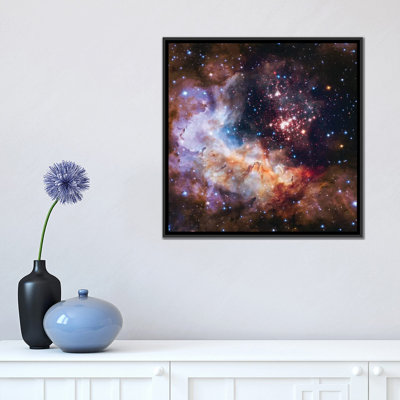 ‘Celestial Fireworks, Westurland 2 (Hubble Space Telescope 25th Anniversary Image)’ Graphic Art on Wrapped Canvas