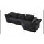 Canapé modulaire avec accoudoir droit, accoudoirs larges et coussins décoratifs-232548123