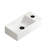 Topcraft 14" White Rectangular Ceramic Mini Sink, Right Hand