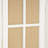 Bigham Beige Wood Hinged Foldable Partition 3 Panel Room Divider Screen w/ Burlap Window Pane Design