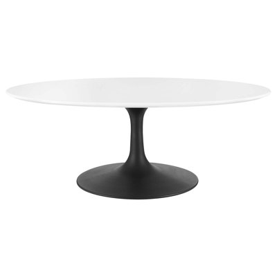 Silver Orchid Fein Oval-Shaped Coffee Table