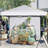 Pop Up Canopy Tent, Outdoor Party Tent with 8 Removable Sidewalls-112234971