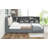Wood Full Size Platform Bed With Storage Headboard, Shelves And 2 Drawers-1366774250-1366774251