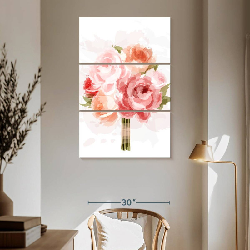 Harnek Rose Bouquet, 65" H x 42" W