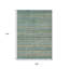 Tapis bleu sarcelle lavable 9 pi x 12 pi bleu sarcelle Southwestern