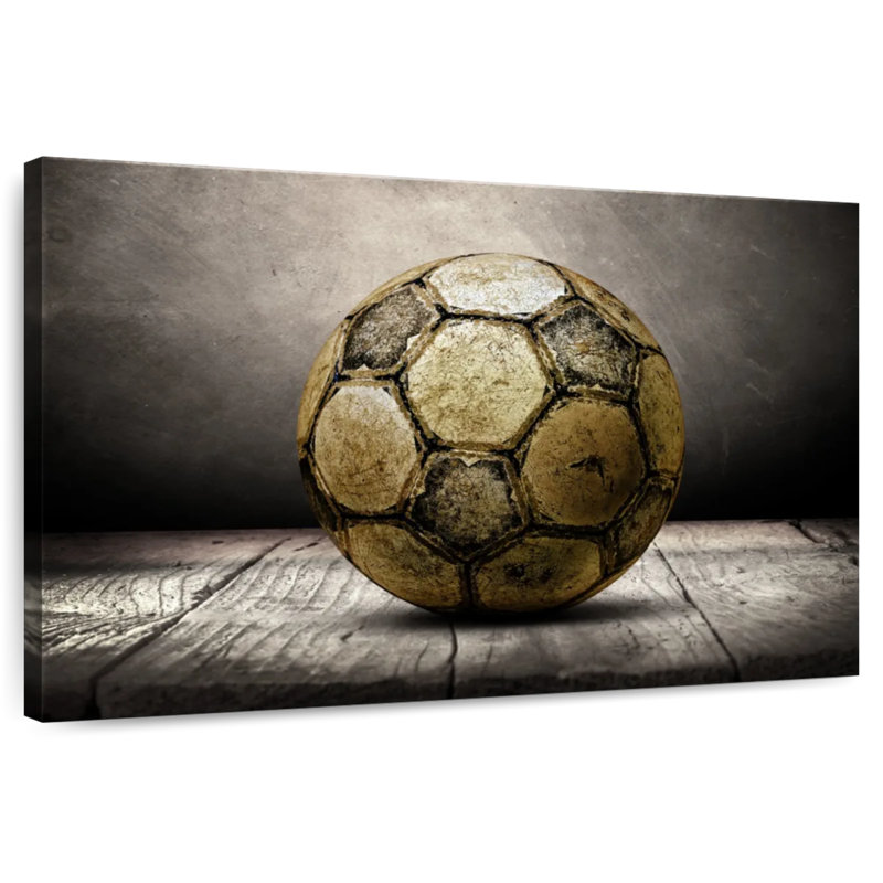 Ballon de soccer rétro Sireci, H 8 po x l 12 po