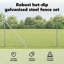 Vidaxl Fence With Posts PVC-Coated Steel-116797914-116797913