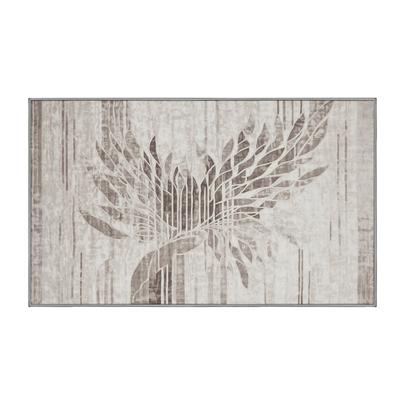 Tapis gris soyeux et moelleux, Tapis de couloir 2 pi x 5 pi