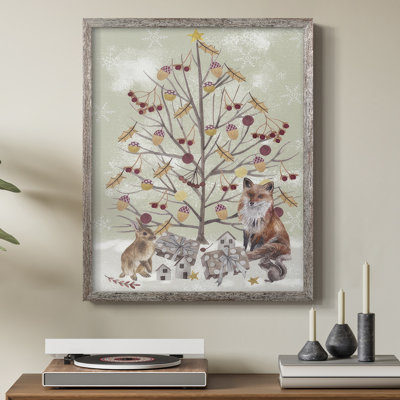 Collection Christmas Time, reproduction encadrée B - bois massif