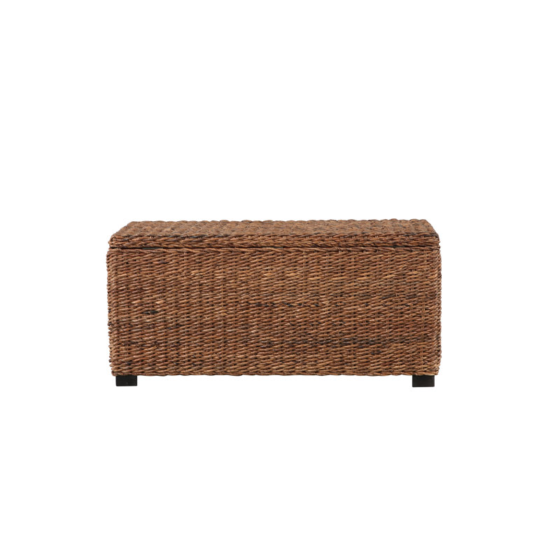Berndt Woven Storage Bench, Brown