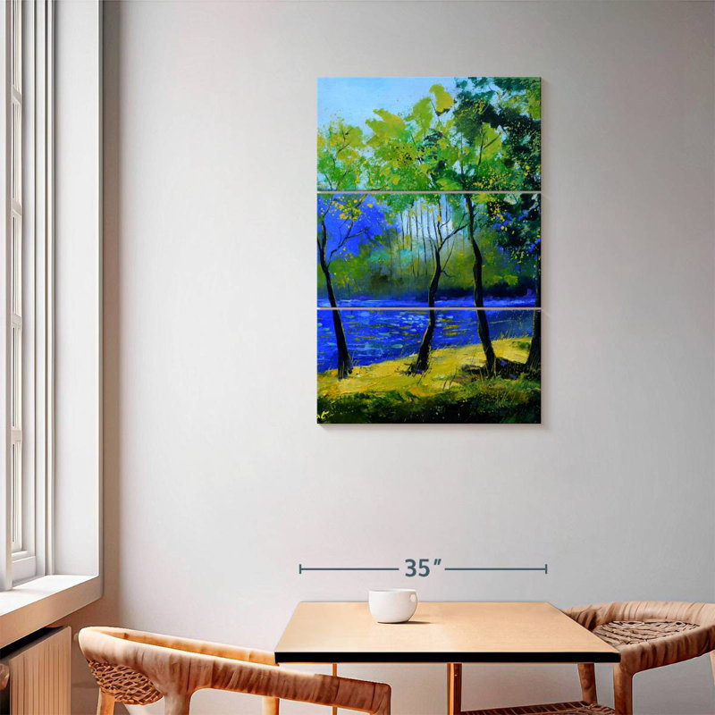 Alvord Mystical Blue River, 57" H x 36" W