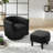 Upholstered Chair With Ottoman-743064008
