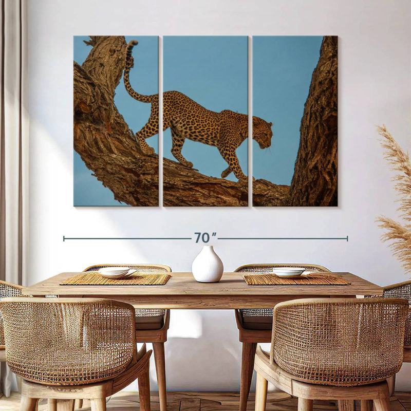 Brampt Leopard Tree Walk, 42" H x 65" W