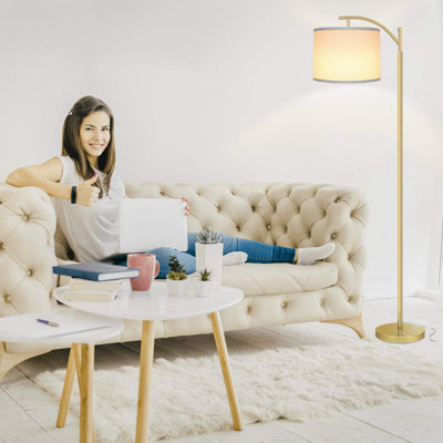 Lampe sur pied pour le salon avec ampoule DEL à 3 températures de couleur