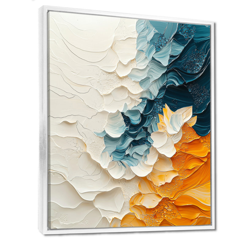 Décoration murale Oradee, Impression encadrée sans passe-partout, H 20 po x l 12 po, Blanc