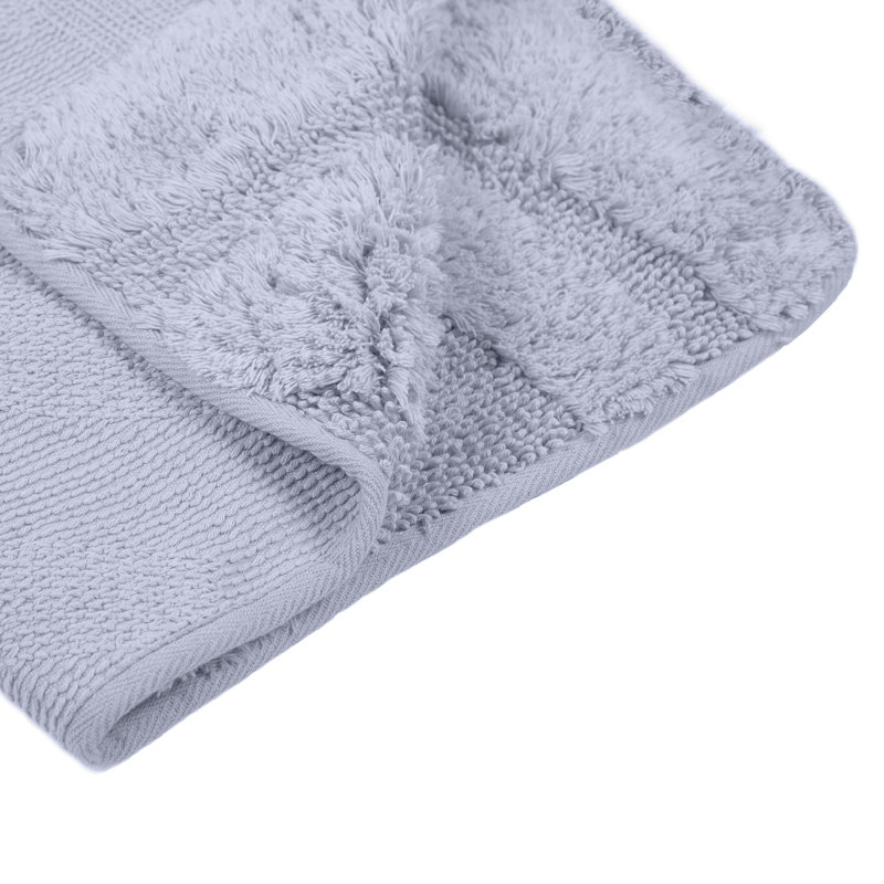 Irine Cotton Non-Slip Bath Rug, Grey