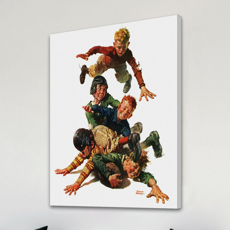 Tackle by Frederic Stanley Print on Wrapped Canvas, 36" H x 30" W x 1.5" D