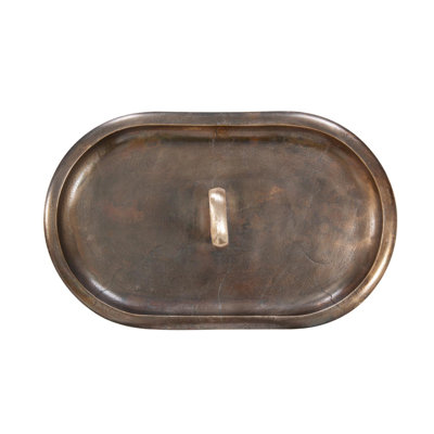 Golden Ore Oval Tray with Handle