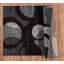 Tapis noir à motif abstrait Adonia-1500062925