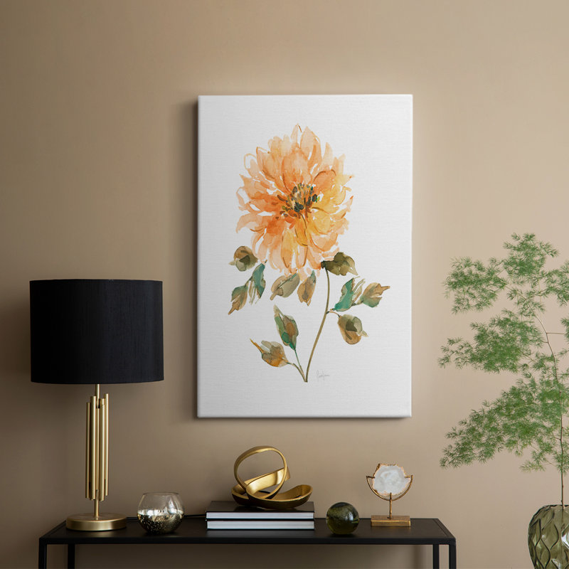 Bright Botanical I -Galery Enveloppé Cavas, H 36 po x l 24 po