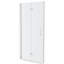 Porte de douche pliante en verre trempé l 34 po x H 72 po, finition eau idéale pour redécorer la salle de bain Options d'installation flexibles Maximiser l'utilité
