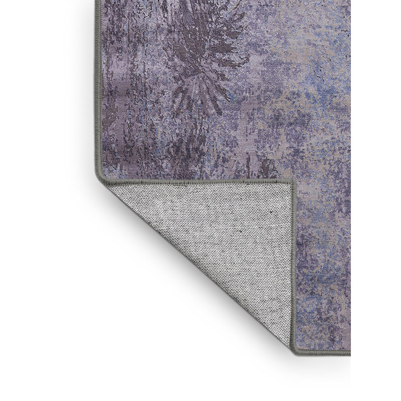 Tapis 100% Mid-Century moderne lavable à la machine 2069, Rectangle 5 pi x 7 pi