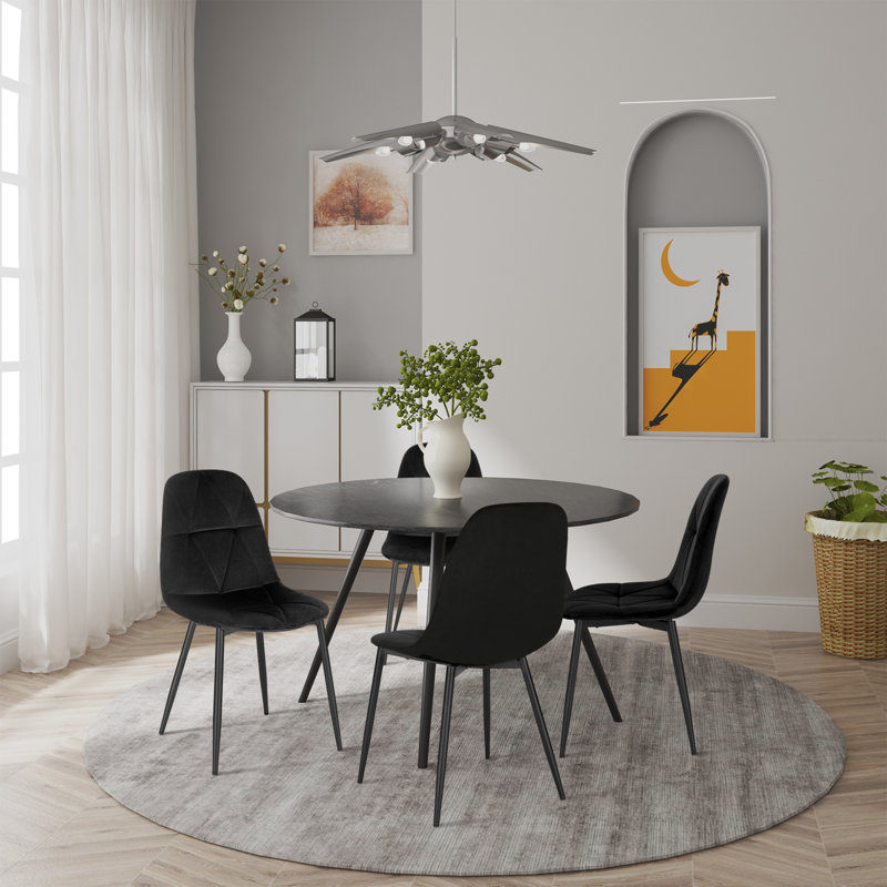 Side chair Set Dasan, Black 