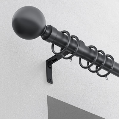 Steel 2.8cm Single Curtain Pole
