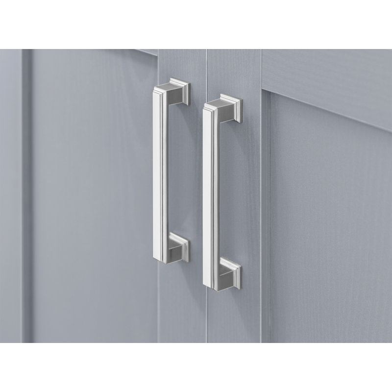 Home Bar 2 Door Accent Cabinet, Gray