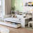 Twin Size Daybed With Storage, Study Desk, Antique White Wooden Frame Bed Space Storage & Desk Option-1665702825