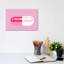 Chill Pill Pink - Wrapped Canvas Print-129630543