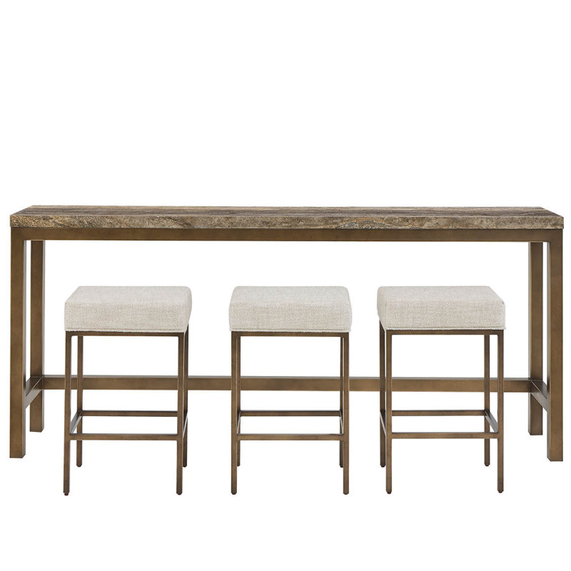 Montclair 85'' W Stone Console Table
