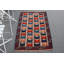 Tapis bleu tissé turc rétro bleu idéal pour la décoration de cuisine et l'esthétique de plancher antique