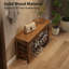 Banc d'entrée en bois massif avec rangement relevable et 3 tablettes à chaussures Addisin-1000707584