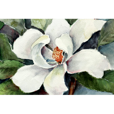 Magnolia Flower - Wrapped Canvas Print