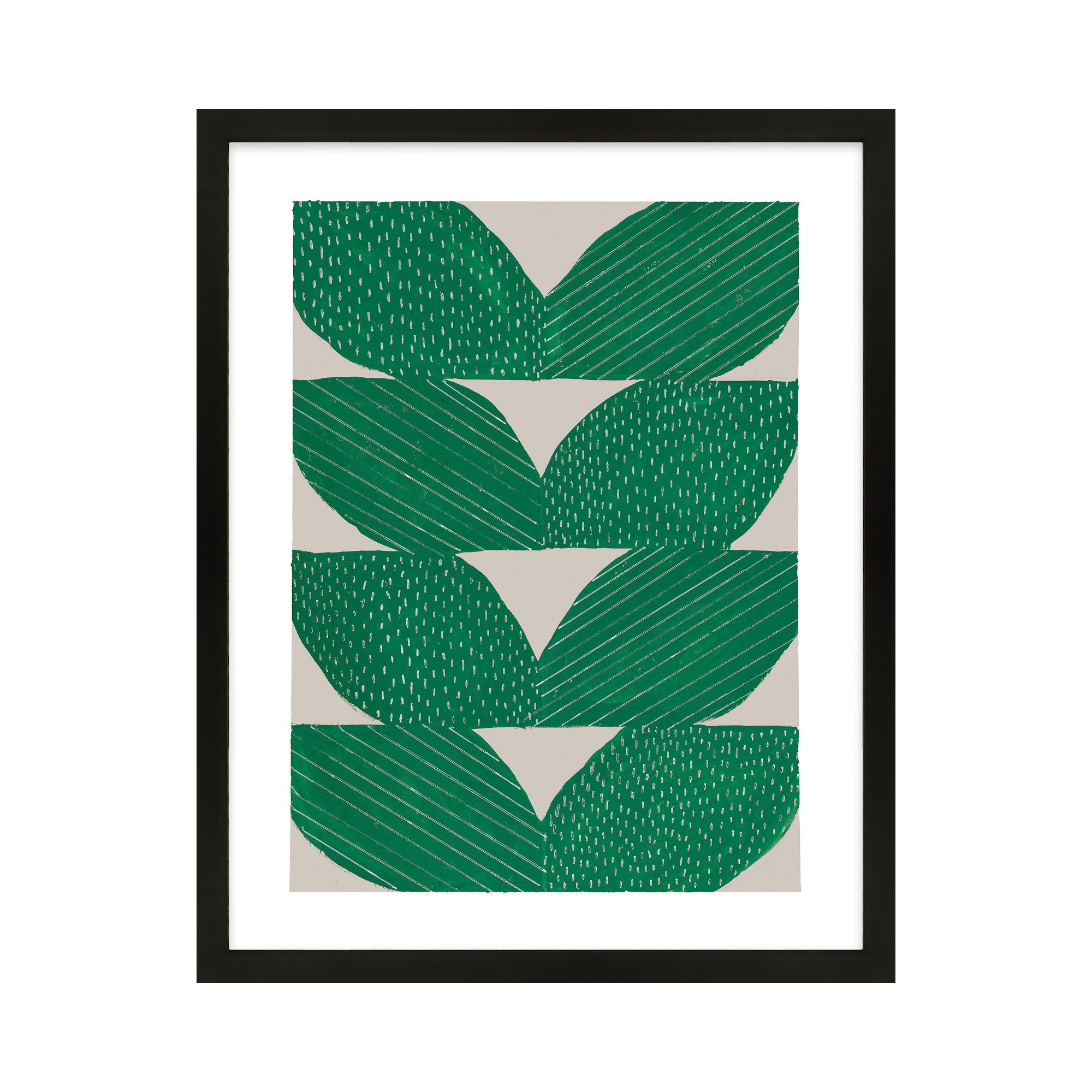Chevron by Andrea Stokes, Black, 30" H x 24" W x 1.25" D