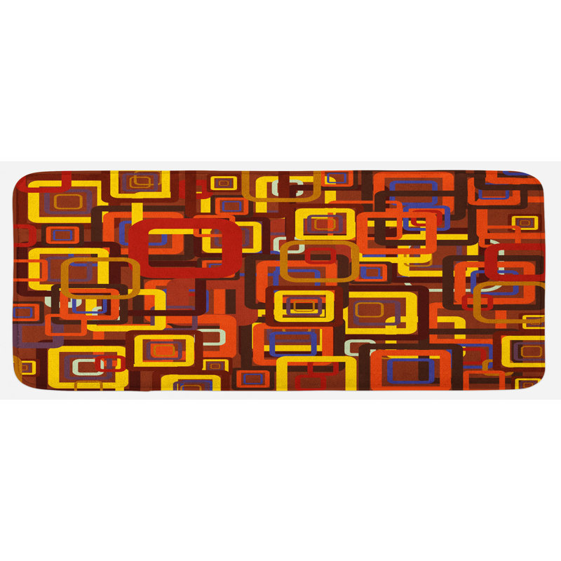 Tapis de cuisine abstrait