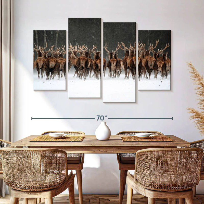Deer Escape, 42" H x 68" W