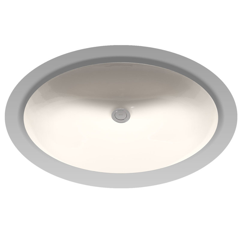 TOTO® Dantesca® Oval Undermount Bathroom Sink with CEFIONTECT, Sedona Beige, Sedona Beige