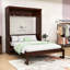 Lit escamotable en bois avec lattes robustes, conception pliable peu encombrante-732894187-732893717