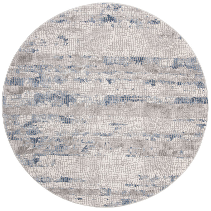 Wendi Performance Abstract Rug, Round 6'7"
