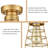 Modern Mini Cage Ceiling Lights Flush Mount with Solid Metal-573565068